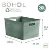 Tatay Bohol - Caja Organizadora Rectangular 20l Plástico Reciclado. Verde Sage Lo