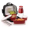 Tatay Urban Food Casual - Bolsa Térmica Porta Alimentos 3l Con Recipientes. Black Edition