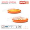 Tatay - Recipiente Redondo De 26 Cm Porta Tortillas Y Porta Tartas Naranja
