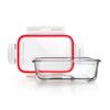 Ibili Lunch Away - Recipiente Rectangular De 0.85l En Vidrio Borosilicato