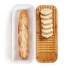 Ibili - Panera Baguette Con Tabla De Corte Incorporada En Bambú. Blanco