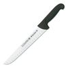 3 Claveles Proflex - Cuchillo Profesional Carnicero Alveolado 26 Cm Microban. Negro