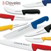 3 Claveles Proflex - Cuchillo Profesional Carnicero Alveolado 26 Cm Microban. Negro