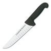 3 Claveles Proflex - Cuchillo Profesional Carnicero Alveolado 20 Cm Microban. Negro