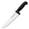 3 Claveles Proflex - Cuchillo Profesional Carnicero Ancho 18 Cm Microban. Negro