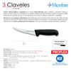 3 Claveles Proflex - Cuchillo Deshuesador Semi-flexible Curvo 13cm Microban Negro