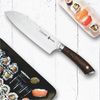 3 Claveles Sakura - Cuchillo Santoku 17.5 Cm Acero Forjado Con Hoja Martilleada