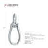 3 Claveles - Alicate De Uñas Inoxidable Forjado En Caliente, Medidas 11.5 Cm