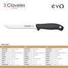 3 Claveles Evo - Cuchillo Deshuesador De 15 Cm Acero Inoxidable Mango Polipropileno