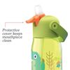 Zoku Kids Flip Straw - Botella De Infantil 0.4l En Tritán Con Pajita. Tiburón