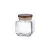 Quid Ébano - Bote De Cocina Para Almacenaje 0.5l En Vidrio Borosilicato