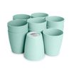 Plastic Forte Classic  - Set De 12 Vasos De Agua De 400 Ml Reutilizables. Color Verde