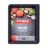 Pyrex Magic - Fuente Para Hornear Rectangular En Acero Antiadherente 35 X 26 Cm