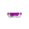 Glasslock Classic - Recipiente Hermético Rectangular De 0.4l En Vidrio Templado. Morado