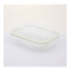 Glasslock Plus Type - Recipiente Rectangular De 0.9l En Vidrio Templado Con Tapa Alta
