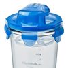 Glasslock Shaker - Vaso Mezclador De 450 Ml En Vidrio Templado Con Tapa. Azul