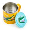 Cuitisan Baby - Taza Infantil De 0.3l En Cromosteel Con Tapa. Apta Microondas. Amarillo