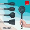 Ibili Malmo - Cuchara Para Pasta En Silicona Con Mango De Acero Inoxidable