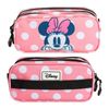 Disney Minnie Closer - Estuche Escolar Triple Portatodo Tres Cremalleras Trick Fan Rosa