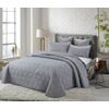 Cotton Artean- Colcha Bouti Noja Gris Cama 150 ( 250x260 Cm). Incluye 2 Fundas De Cojín 40 X 60