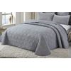 Cotton Artean- Colcha Bouti Noja Gris Cama 150 ( 250x260 Cm). Incluye 2 Fundas De Cojín 40 X 60