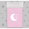 Juego De Sabanas Infantil / Juvenil Moon Pink Cama De 105 X 190/200.  100% Algodón.