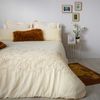 Funda Nórdica Ascain Bordada Percal Algodón Beige Natural Cama 150