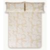 Juego De Sábanas Orio Beige 100% Algodón Orgánico Beige 180x260 Cama 105