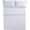 Juego De Sabanas Ega Blanco Percal Algodón  Blanco 210x260 Cama De 135