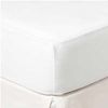 Sábana Bajera Ajustable Blanco Cama De 150 X 190/200 100% Algodón Percal 200 Hilos