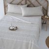 Juego De Sábanas Navia Beige Microfibra Hipoalergénica Beige Cama 90