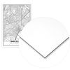 Cuadro De Aluminio Mapa De Barcelona 35x50cm