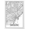 Póster Mapa De Barcelona 21x30cm