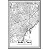 Póster Mapa De Barcelona 21x30cm