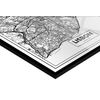 Cuadro Metacrilato Enmarcado Mapa De Ciudad Lisboa 50x70cm