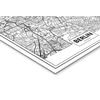 Cuadro De Aluminio Mapa De Berlín 70x100cm