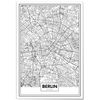 Lienzo Mapa De Berlín 35x50cm