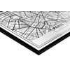 Cuadro Metacrilato Enmarcado Mapa De Ciudad París 50x70cm