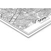 Cuadro De Aluminio Mapa De Ciudad Doha 35x50cm