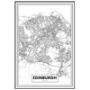 Póster Mapa De Ciudad Edimburgo 21x30cm