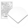 Cuadro De Aluminio Mapa De Frankfurt 70x100cm