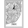 Póster Mapa De Lisboa 50x70cm