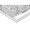 Cuadro De Aluminio Mapa De Madrid 35x50cm