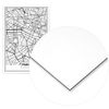 Cuadro De Aluminio Mapa De París 50x70cm