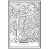 Póster Mapa De Praga 70x100cm
