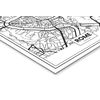Cuadro De Aluminio Mapa De Roma 35x50cm