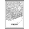 Póster Mapa De Toronto 21x30cm