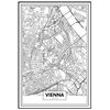 Póster Mapa De Viena 21x30cm