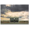 Panorama Cuadro De Aluminio Tienda Prada Marfa Tormenta 30x21cm - Impreso En Aluminio Dibond Blanco De Alta Calidad - Cuadros Para Salón - Cuadro Diseño De Moda - Láminas Decorativas - Cuadros Modernos