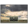 Panorama Cuadro De Aluminio Tienda Prada Marfa Tormenta 30x21cm - Impreso En Aluminio Dibond Blanco De Alta Calidad - Cuadros Para Salón - Cuadro Diseño De Moda - Láminas Decorativas - Cuadros Modernos